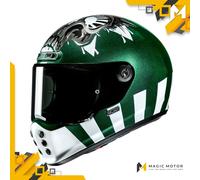 Casco de moto Integral HJC V10 L CRÁNEO Verde