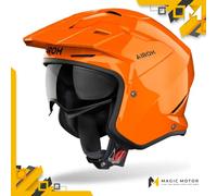 Casco de moto Jet Airoh KOMBAKT S SÓLIDO Naranja