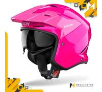 Casco de moto Jet Airoh KOMBAKT XS SÓLIDO Rosa