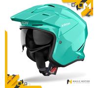 Casco de moto Jet Airoh KOMBAKT XXL SÓLIDO Verde