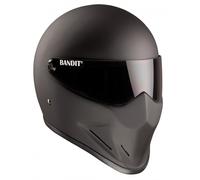 Casco De Moto Jet Bandit Crystal (Sin ECE) Color: Negro Mate Tamaño: M (57)