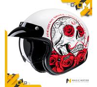 Casco de moto Jet HJC V31 L DESTO Rojo Pulido