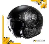 Casco de moto Jet HJC V31 M DESTO Negro Opaco