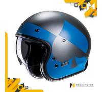 Casco de moto Jet HJC V31 M KUZ Azul Opaco