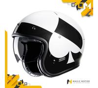 Casco de moto Jet HJC V31 S KUZ Blanco Pulido