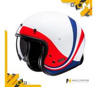 Casco de moto Jet HJC V31 XS EMGO Blanco Pulido