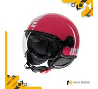 Casco de moto Jet MOMO Design FGTR CLASSIC M SÓLIDO Rosa