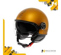 Casco de moto Jet MOMO Design FGTR EVO XS SÓLIDO Amarillo