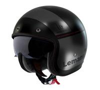 Casco DE Moto Jet MT LE Mans 2 SV S Quality B2, Gafa Solar, Negro Gris Mate T-L