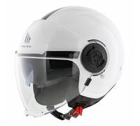 Casco de moto jet MT Viale SV S blanco brillante M