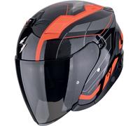 Casco de moto jet Scorpion EXO-Z1 VUE negro-rojo M