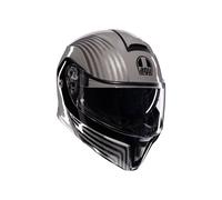 Casco De Moto Modular AGV Streetmodular E2206 Iseo Gris/Negro Brillante
