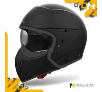 Casco de moto Modular Airoh J 110 L SÓLIDO Negro