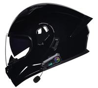 Casco De Moto Modular Bluetooth,Casco Abatible con Doble Visera Doble Lente Sistema De Ventilación, Integrado Casco De Moto para Mujeres Y Hombres ECE Homologado