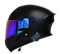 Casco De Moto Modular Bluetooth Cascos Integrado Modulares ECEDOT Homologado Casco Abatible Integrales con Doble Visera Cascos Motocicleta para Hombres Y Mujeres Adultos W,L:59-60CM