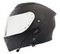 Casco de Moto Modular Bluetooth Cascos modulares Integrado DOTECE Homologado Casco Abatible Integrales Cascos Motocicleta con Doble Visera para Hombres y Mujeres Adultos W,L:59-60CM