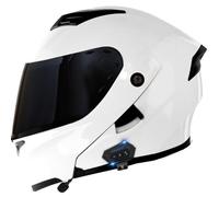 Casco de Moto Modular Bluetooth Cascos modulares Integrado DOTECE Homologado Casco Abatible Integrales Cascos Motocicleta con Doble Visera para Hombres y Mujeres Adultos I,XXXL:65-66CM