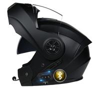 Casco De Moto Modular Bluetooth Integrado, ECE Homologado, Casco con Doble Visera Cascos De Motocicleta, Transpirable Y Cómodo, para Adultos, Mujeres Y Hombres.
