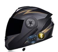 Casco De Moto Modular Bluetooth Integrado, ECE Homologado, Casco con Doble Visera Cascos De Motocicleta, Transpirable Y Cómodo, para Adultos, Mujeres Y Hombres.