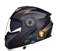 Casco De Moto Modular Bluetooth Integrado, ECE Homologado, Casco con Doble Visera Cascos De Motocicleta, Transpirable Y Cómodo, para Adultos, Mujeres Y Hombres.