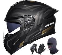 Casco De Moto Modular | Casco Jet Con Visera Solar Casco| Moto & Scooter & ECE 22.06 Homologado | Para Hombre Y Mujer 7,L