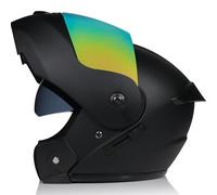 Casco de Moto Modular con Bluetooth Slot Integrado,ECE Homologado Casco Modular Moto Hombre Mujer Adultos,Cascos Modulares con Doble Visera para Casco Scooter S~XL