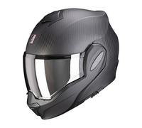 Casco de moto modular de carbono SCORPION EXO-TECH EVO CARBON SOLID Negro mate