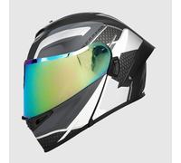 Casco De Moto Modular DOTECE Homologado Cascos Integrales Abatible Casco Motocicleta Modulares Cascos Motocross Integrado para Hombres Y Mujeres Adultos Cuatro Estaciones W,L:59-60CM