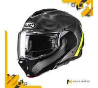 Casco de moto Modular HJC F100 CARBON S ESTÁNDAR Negro