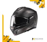 Casco de moto Modular HJC i100 S SOLID Negro Opaco