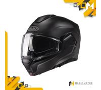 Casco de moto Modular HJC i100 XS SOLID Negro Opaco
