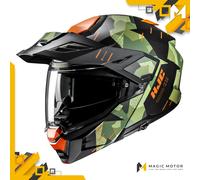 Casco de moto Modular HJC i80 M ROKI Gris