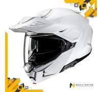 Casco de moto Modular HJC i80 M SOLID Blanco Pulido