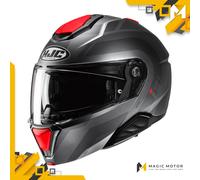 Casco de moto Modular HJC i91 L ARVEN Gris Opaco