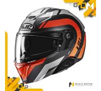 Casco de moto Modular HJC i91 M ARVEN Gris