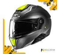 Casco de moto Modular HJC i91 S ARVEN Gris