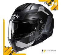 Casco de moto Modular HJC i91 S CARRO Negro