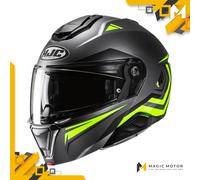 Casco de moto Modular HJC i91 S TRICO Negro
