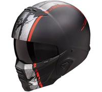 Casco de moto modular Scorpion EXO-COMBAT II LORD negro-rojo mate 2XL