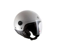 Tucano Urbano Casco Demi Jet Unisex El'Jettin 6.0. Casco de Moto de policarbonato, Casco Scooter Small fit. Calota XS-M y L-XXL. Casco Verano Invierno. Casco homologado ECE 22.06 Blanco Brillante