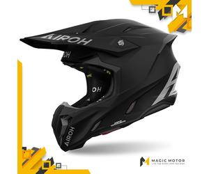 Casco de moto Off Road Airoh TWIST 3 XS SÓLIDO Negro
