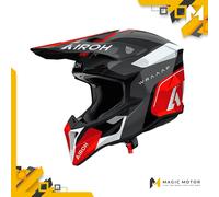 Casco de moto Off Road Airoh WRAAAP XXS CONQUISTAR Gris