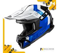 Casco de moto Off Road HJC C50 XL PRIMAL Azul Pulido