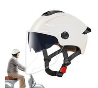 Casco de moto para adultos, visera plegable, doble visera, transpirable, protección para la cabeza para hombres y mujeres