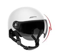 Casco de moto para hombres y mujeres, casco de patinete eléctrico, casco de patinaje para adultos, casco de scooter altamente protector, absorción de golpes, para adultos y jóvenes (54-62 cm)