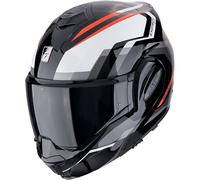 Casco de moto plegable Scorpion EXO-TECH EVO FURIO negro-rojo S