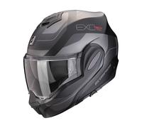Casco de moto plegable Scorpion EXO-TECH EVO PRO COMMUTA negro-plata mate M