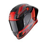 Casco De Moto Scorpion EXO-R1 EVO II Air Vital (Negro/Plata/Rojo) Talla: M (57)