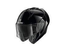 Casco de moto Shark EVO ES BLANK BLK, Negro, XS