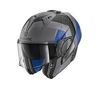 Casco de Moto Shark EVO-One 2 Slasher Mat AKB, Anthracite/Azul, XS, 3130_29429